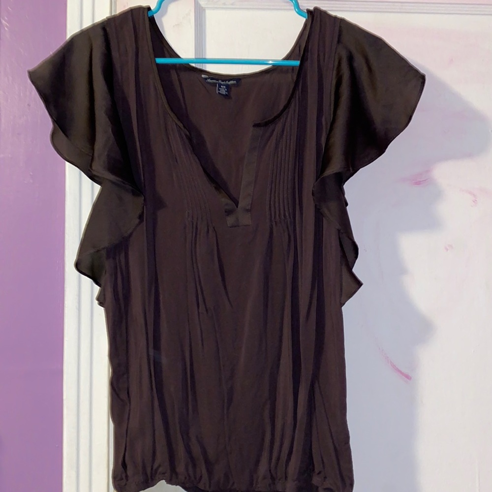 Silky short sleeve shirt